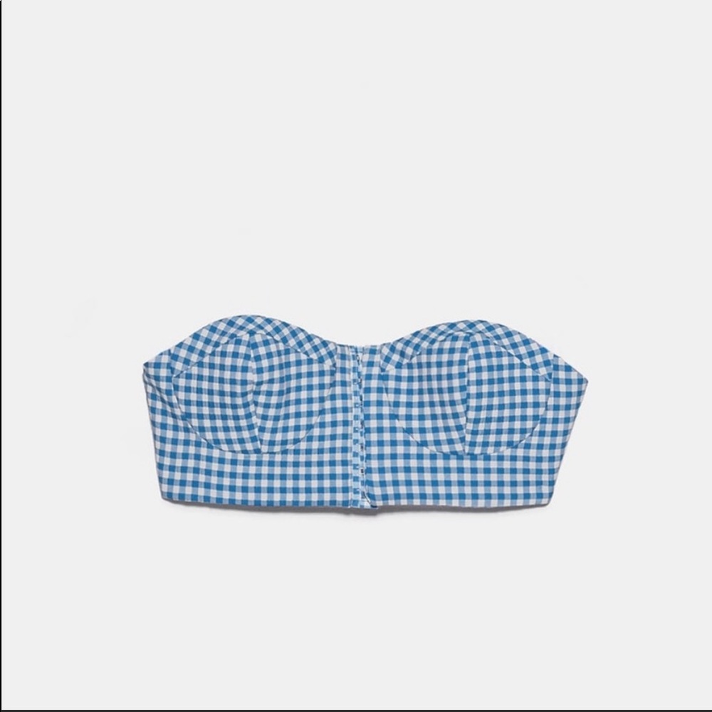 Zara Gingham crop top